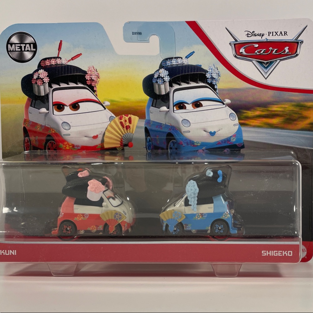 Disney/Pixar-Cars-Shigeko and Okuni Die-Cast Toy Set - Red and Blue